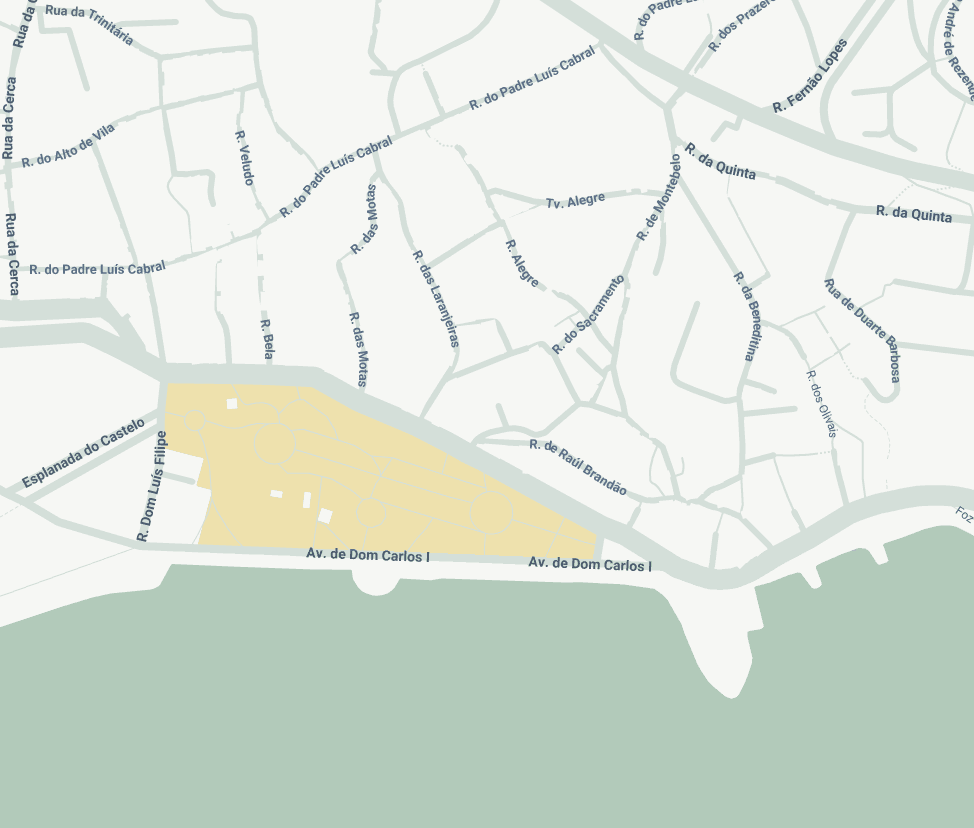 Mapa da Igreja de São João da Foz